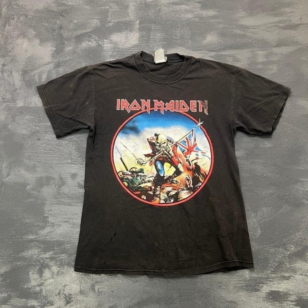 Vintage Iron Maiden Shirt Mens Medium Black 1990s‎ The Trooper